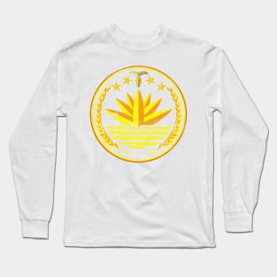 Bangladesh / Vintage Look Crest Design Long Sleeve T-Shirt